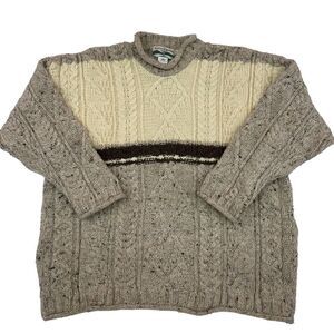 Celtic Country Wool Sweater fisherman outdoors
